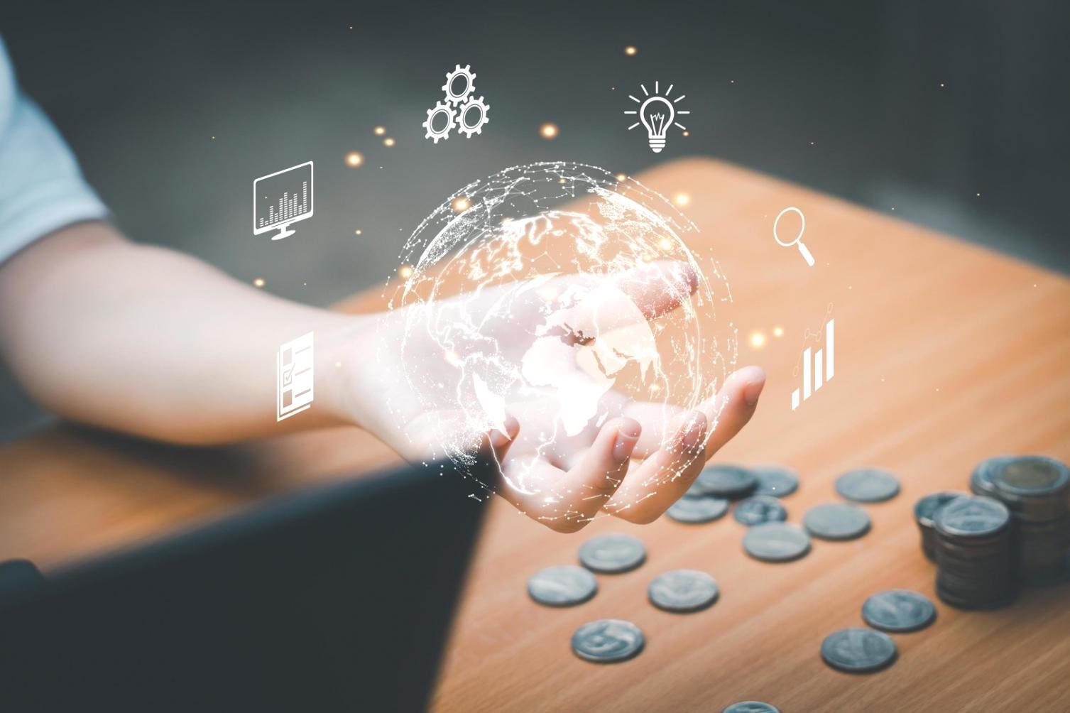 Studierende arbeiten gemeinsam an Datenvisualisierungsprojekten